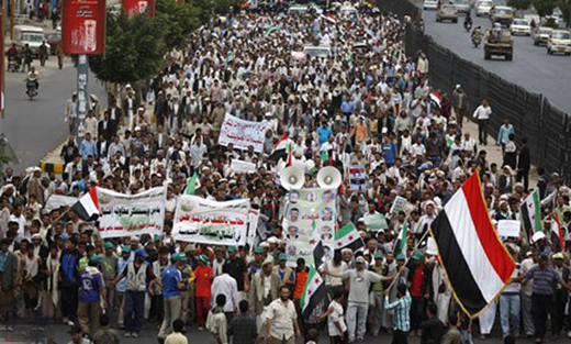 Protest-US Embacy-Yemen